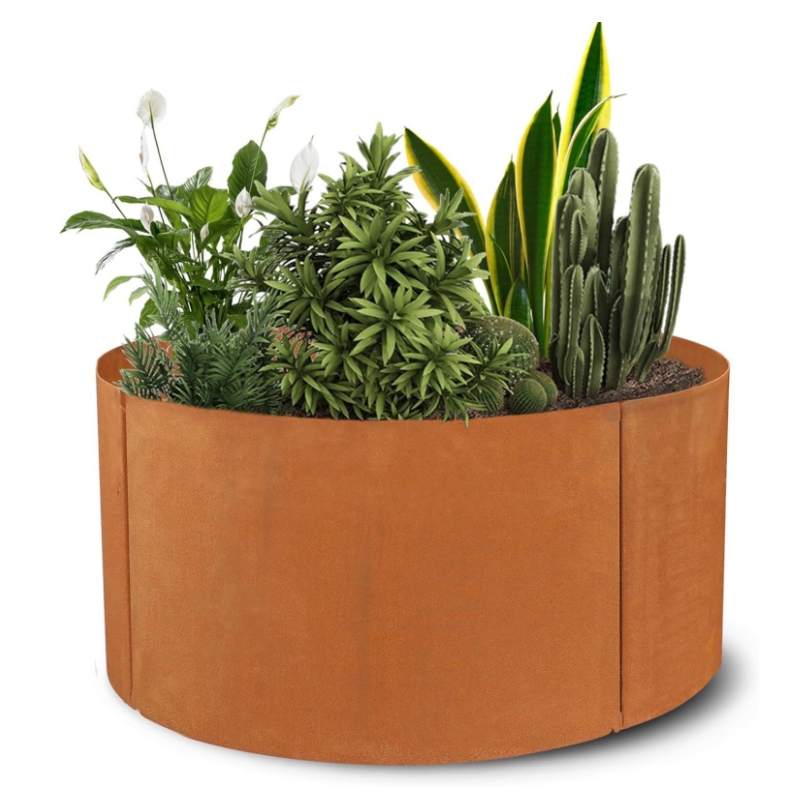 Corten Steel Raised Garden Bed Kit