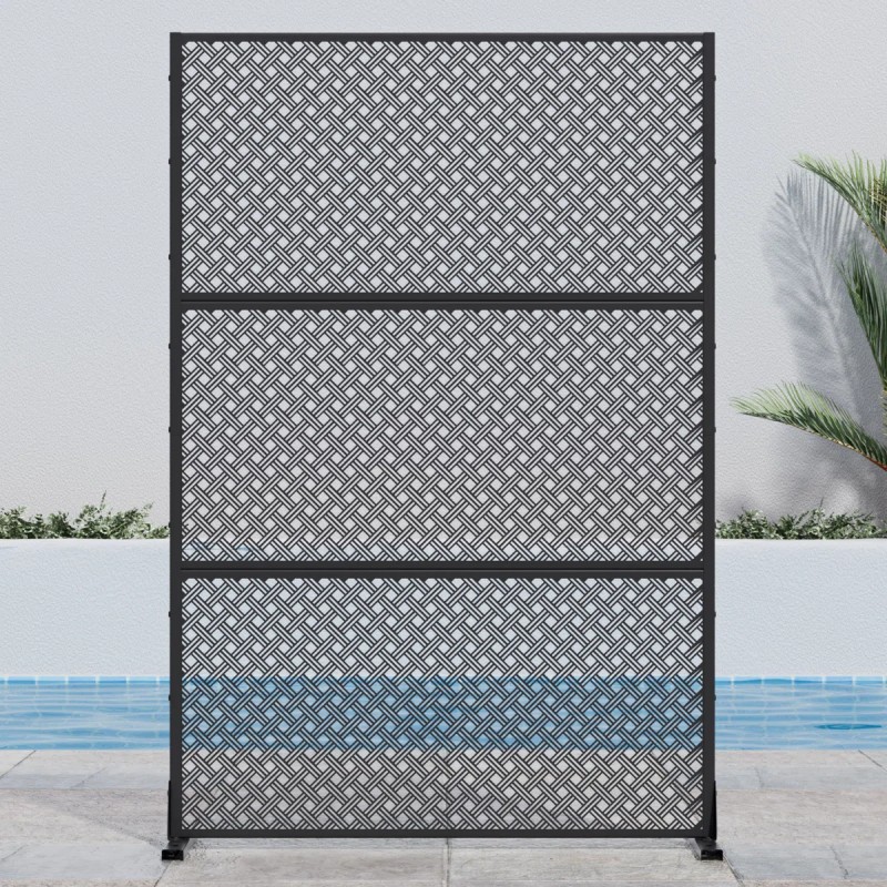 Metal Privacy Screen Panel Free Standing